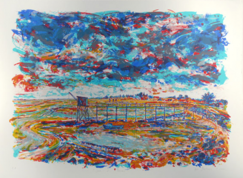 serigraphie La-plage-de-Fouras 2001 56x76