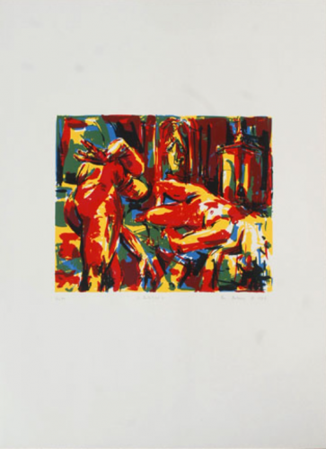 serigraphie Tentation 1987 76x56